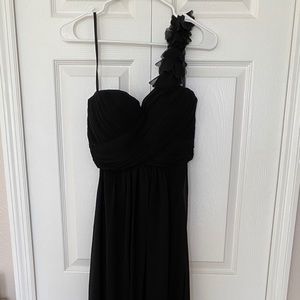 Floor Length one shoulder gown